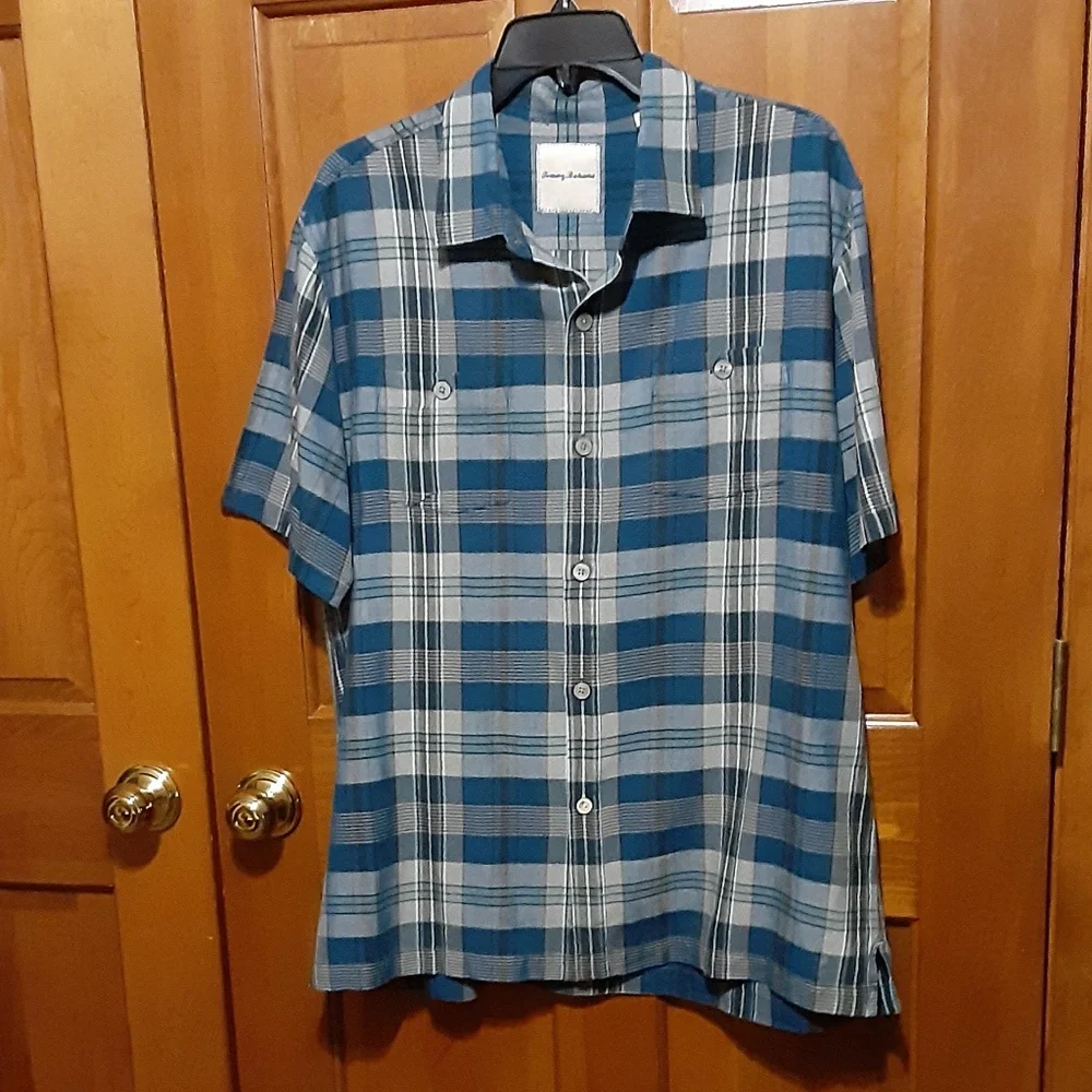 Tommy Bahama Silk Plaid Shirt